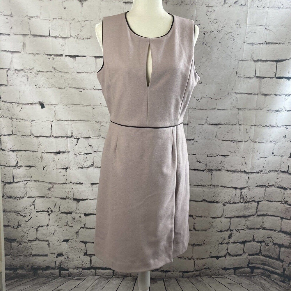 ADAM Lippes Wool‎ Knee Length Sheath Pink Sleeveless Dress Women’s Size 8